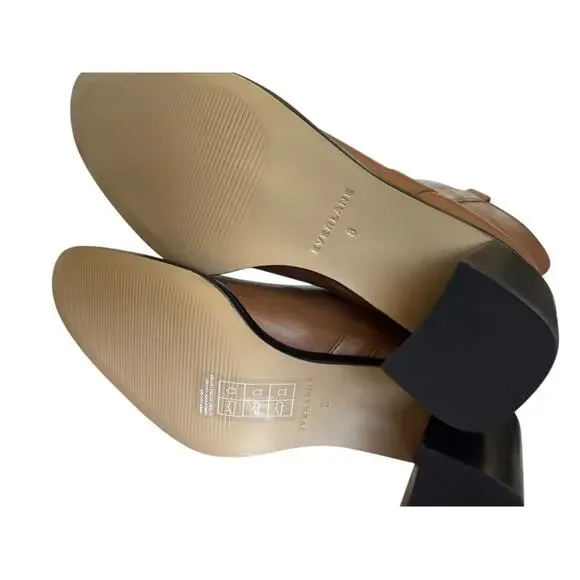 NEW Everlane The Outlaw Boot Saddle Brown Leather Boots Size 8 - Picture 8 of 8